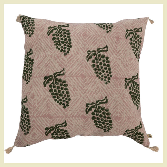 Green Grapes Cushion Cover